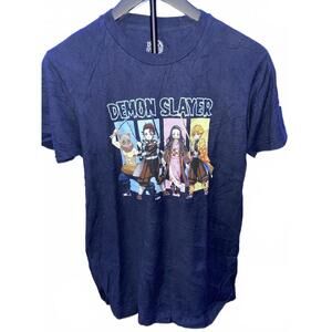 Demon Slayer t-shirt MENS SIZE‎ SMALL BLUE